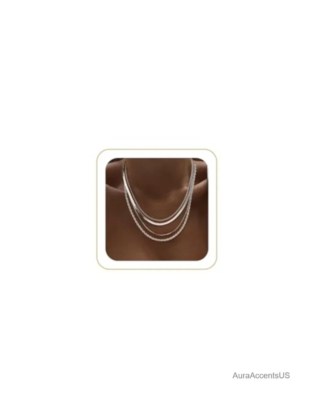 Layered Necklaces for Women 14k Gold Plated Chain Necklace Set